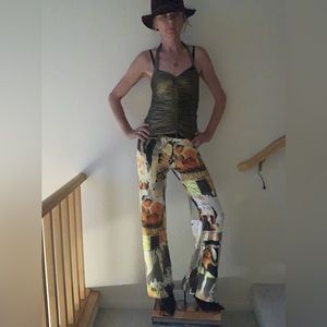 High fashion Print pants